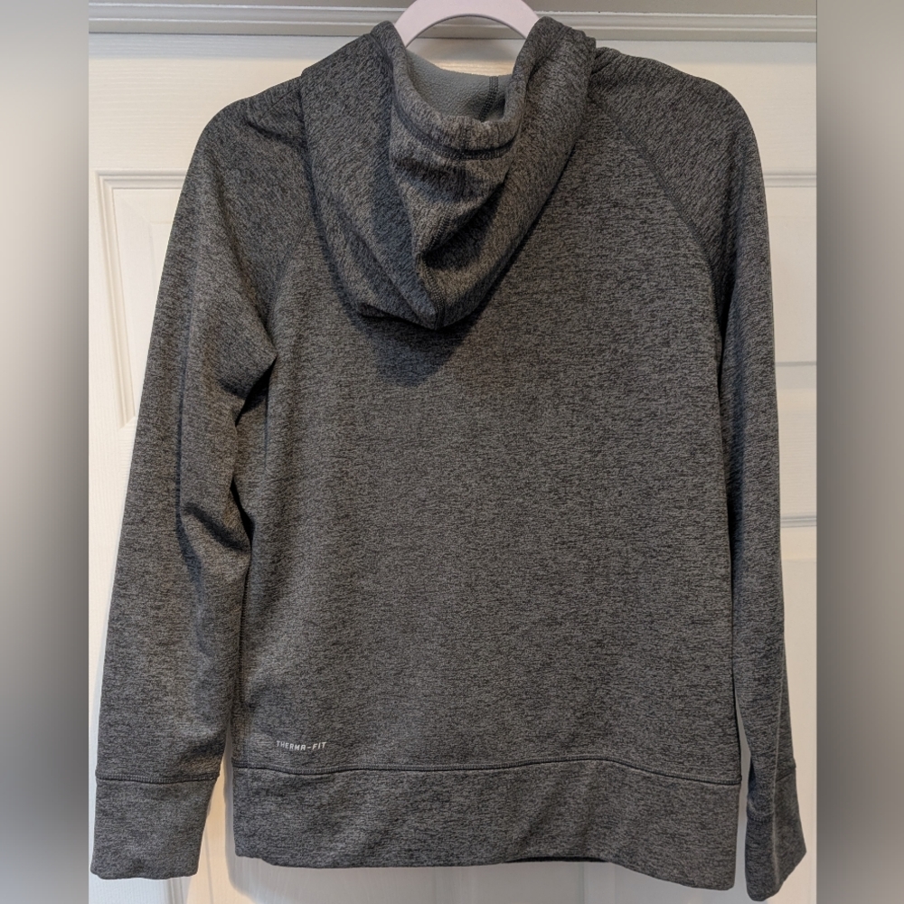 Nike Therma Fit Team Red White Blue RWB Women's Gray Hoodie Size Large Polyester - Picture 3 of 16